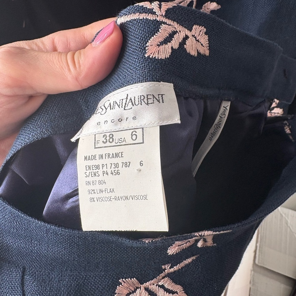 Vintage YSL Skirt Set - Picture 5 of 6